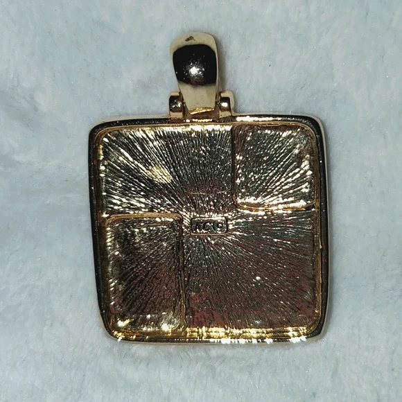 Kenneth Cole Black and Goldtone Pendant - Picture 7 of 8